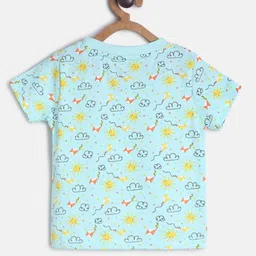 MINI KLUB Boys Pack Of 3 Conversational Printed Pure Cotton T-shirt image 5