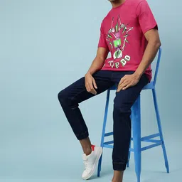 VEIRDO Graphic Printed Cotton Oversized Fitted T-shirt-picture-25