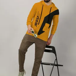 AUSK Colourblocked Hooded Long Sleeves Pockets Regular T-shirt image 5