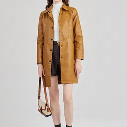 JC Collection Spread Collar Longline Overcoat image 5