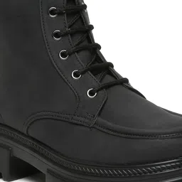 VALIOSAA Women Mid Top Platform Heeled Chunky Boots image 3