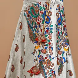 SAPTRANGI Women Ethnic Print Flared Maxi Skirt image 2