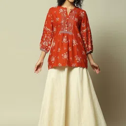 Rangriti A-Line Ethnic Maxi Skirt image 3