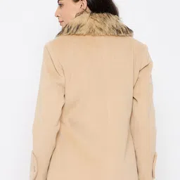 Duke Collared Neck Long Sleeves Overcoat image 4