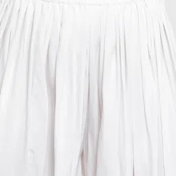 Clora Creation Women White Solid Dhoti Pants image 3