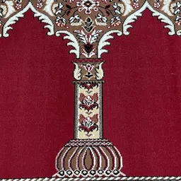 F & B RUGS Red Floral Printed Carpets image 3