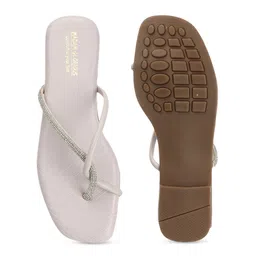 madam glorious Embellished One Toe Flats image 2