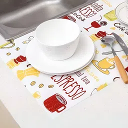 YELONA White 8 Pieces Printed Anti-Slip Table Placemats image 3