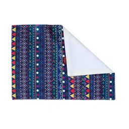AEROHAVEN Set of 4 Blue Geometric Printed Cotton Table Placemats image 5