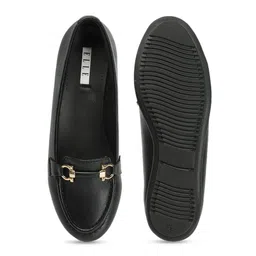 ELLE Round Toe Buckle Detail Ballerinas image 4