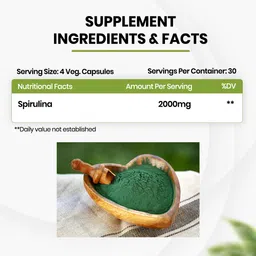 vlado's himalayan organics Spirulina 2000Mg Per Serving image 2