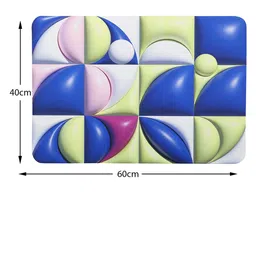 Dakshya Industries Blue 3D Printed Anti Skid Doormat image 3