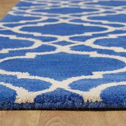 Safiya Carpet Navy Blue Ethnic Motifs Woollen Carpets image 2