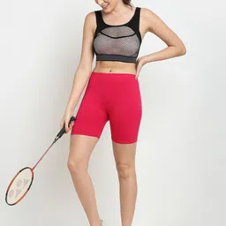 Jinfo Women Pack of 3 Cotton Sports Shorts image 4