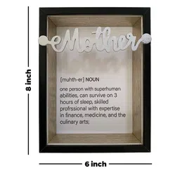 Art Street Black & Silver-Toned Mother Mdf Framed Art Print Photo Frame image 5