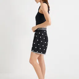 Koton Women Conversational Printed Shorts image 5