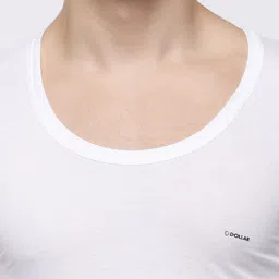 Dollar Pack of 3 Pure Cotton Innerwear Vests MLHVE-02-PO3-WHITE image 2