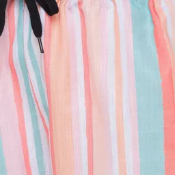 FashionRack Pack of 2 Women Green & Pink Printed Cotton Lounge Shorts image 5