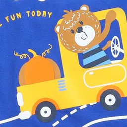 Toonyport Boys Printed Pure Cotton T-shirt with Shorts image 5