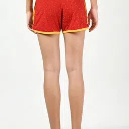 BAESD Pack Of 4 Printed High-Rise Pure Cotton Casual Shorts image 2