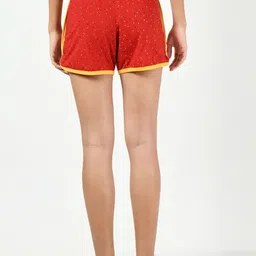 BAESD Women Pack of 4 Printed High-Rise Regular Fit Regular Cotton Shorts image 3