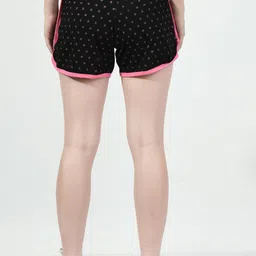 BAESD Women Pack of 4 Conversational Printed High-Rise Pure Cotton Regular Shorts image 4