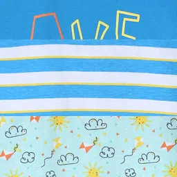 MINI KLUB Boys Pack Of 3 Conversational Printed Pure Cotton T-shirt image 2