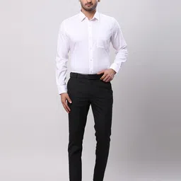 Raymond Checked Contemporary Fit Spread Collar Cotton Shirt image 5
