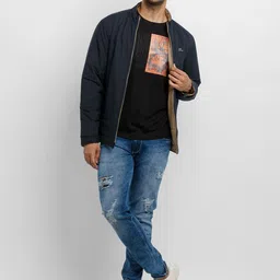 Status Quo Men Beige Padded Jacket image 5