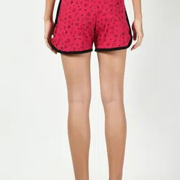 BAESD Women Pack Of 2 Conversational Printed High-Rise Regular Shorts image 4