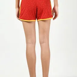 BAESD Women Pack of 3 Conversational Printed Pure Cotton Hot Pants Shorts image 4