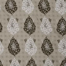 KLOTTHE  Brown Ethnic Motifs Printed 300TC Fitted Single Bedsheet With Pillow Cover image 3