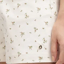 Iconic Women Printed Regular Fit Cotton Shorts image 5