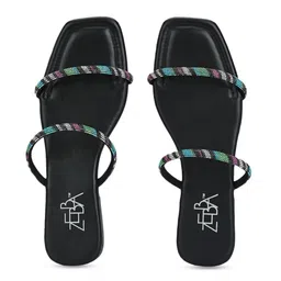 Zebba Women Open Toe Flats image 2