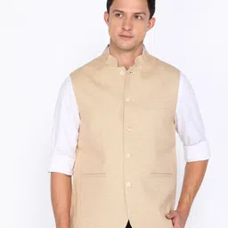 indian terrain Self Design Men Waistcoat-picture-13