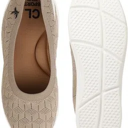 carlton london Women's Textured Knit Comfort Ballet Flats Bellies For Women image 5