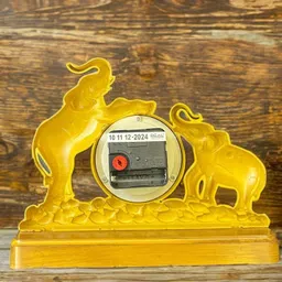 mussu Analog Brown Clock image 3