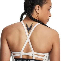 UNDER ARMOUR UA Project Rock All Train Crossback Lightly Padded Sports Bra image 2