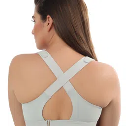 Bella Voste Lightly Padded Rapid-Dry High Support Workout Bra- Moisture Wicking image 4