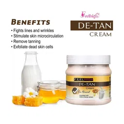 FEELHIGH De tan Set Of 4 Scrub Cream Mask& Gel Facial Kit 500ml Each image 4