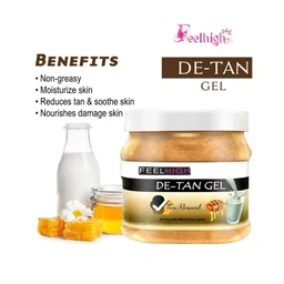 FEELHIGH De tan Set Of 4 Scrub Cream Mask& Gel Facial Kit 500ml Each image 2