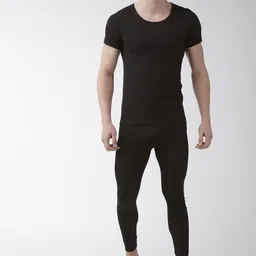 Levis Men Pack of 2 Black Solid Thermal Tops image 5