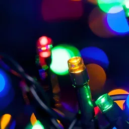 ENORMITY Blue & Yellow Rice Shape String Lights image 3