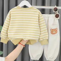 INCLUD Girls Striped Top with Trousers image 4