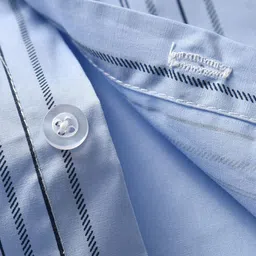 StyleCast Boys Blue Striped Shirt Collar Shirt & Shorts With Suspenders image 5