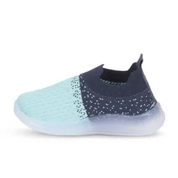 Lil Lollipop Kids Woven Design Padded Insole Basics Slip-On Sneakers With LED Lights image 2
