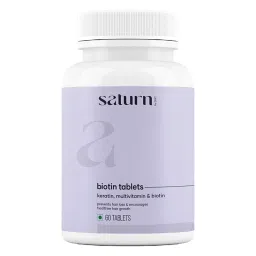 Saturn by GHC Vitamin B7 Biotin Tablets for Hair Growth (60N- Pack of 1)-image-9