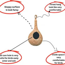 feel better Bird Nest Pack of 3 Bird House image 4