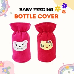 mw prints Bottle Cover for Feeders Soft Stretchable Baby Feeding Bottle Cover 130-250 Ml-picture-18