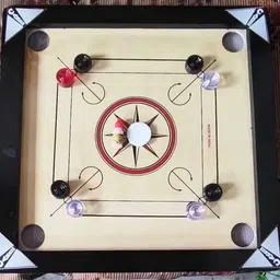 shaad top 20X20 INCH CARROM BOARD WITH CRISTAL COINS AND DISCO POWDER 50 cm Carrom Board-picture-13